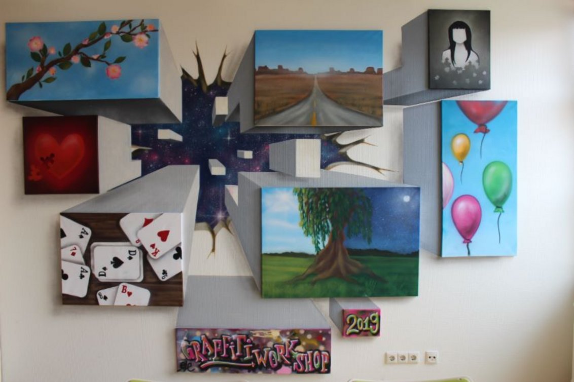 Station 51 bringt Farbe an die Wand