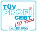 Zertifiziertes Qualitätsmanagementsystem nach DIN ISO 9001