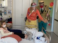 Die Klinikclowns auf der Kinderstation des AMEOS Klinikums Aschersleben