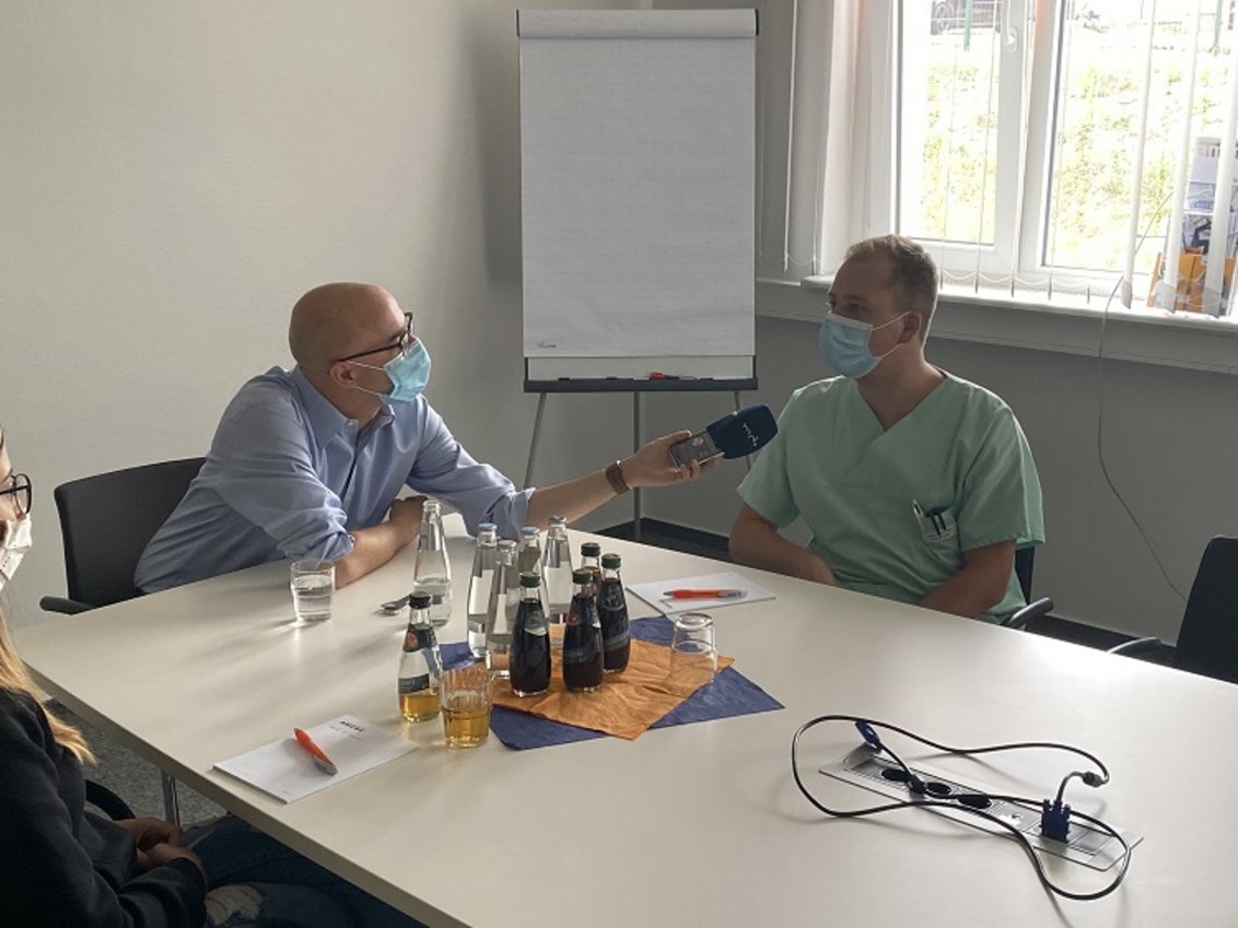 MDR Radio Sachsen-Anhalt zum Gespräch im AMEOS Institut Ost